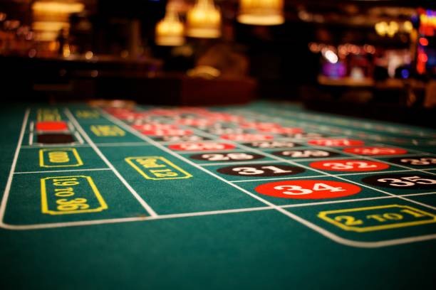 Roulette wheel in studio